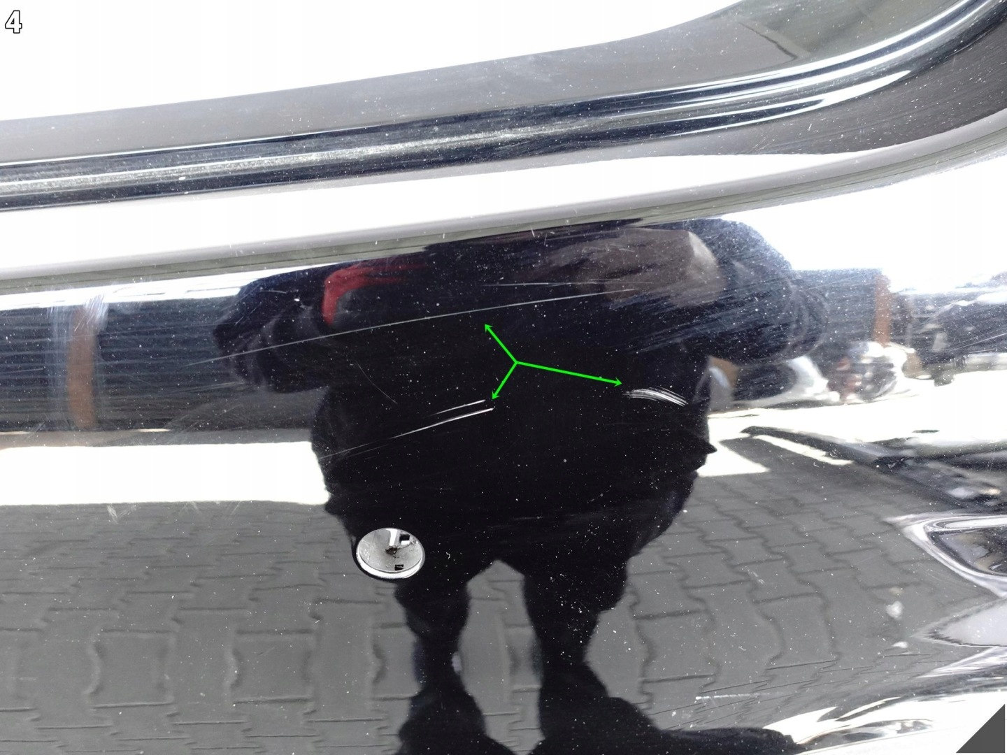 MERCEDES C-KLASA W206 sedan AMG 21- bumper rear part + diffuser ODBLASKI (6xPDC)