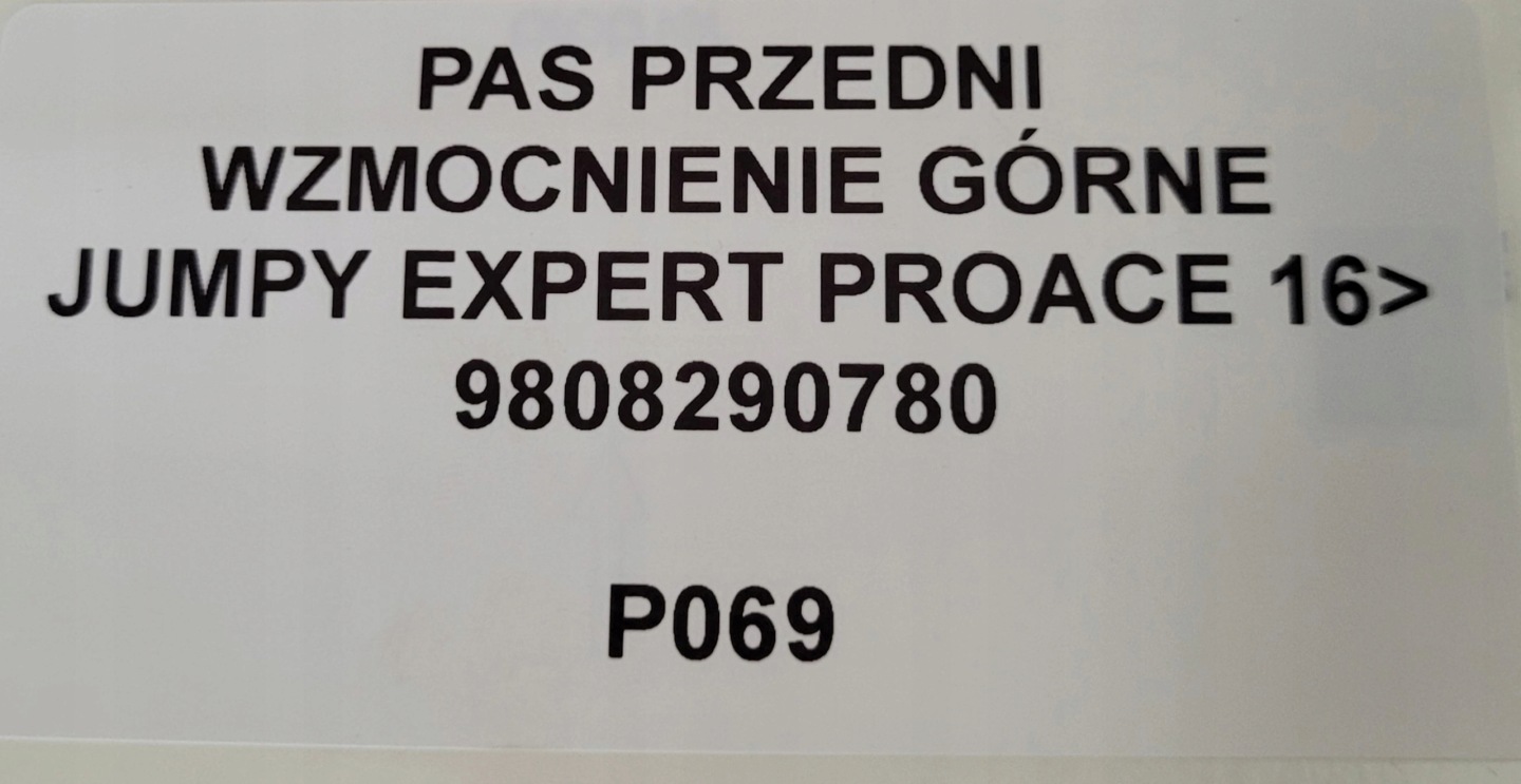 stena chladičov priečka horné JUMPY EXPERT PROACE