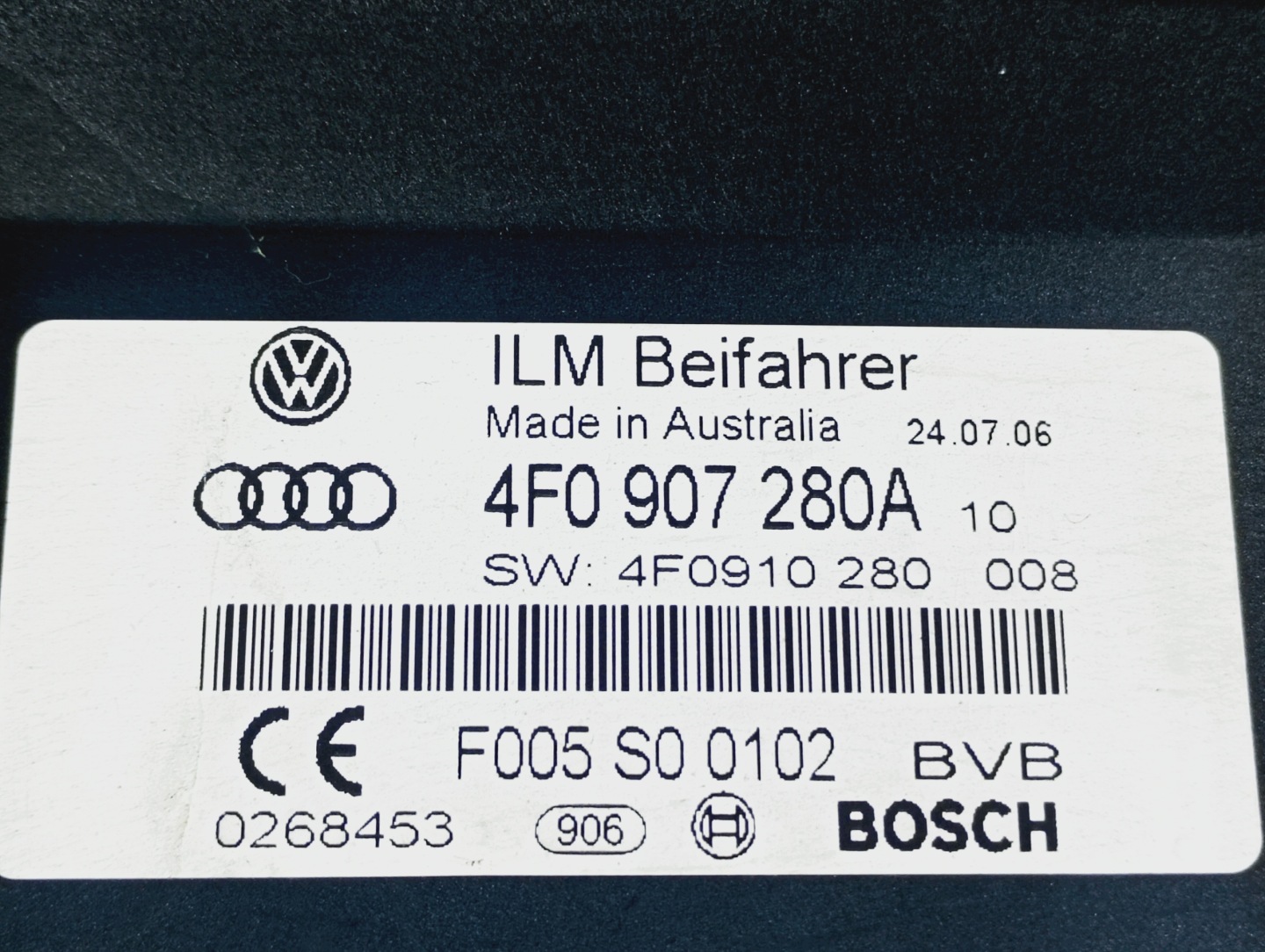 modulo controllo zasilaniem OE 4F0907280A Audi A6 C6 05-08