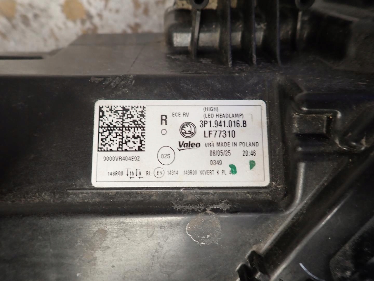 light front front right SKODA SUPERB IV 2023- FULL LED 3P1941016B