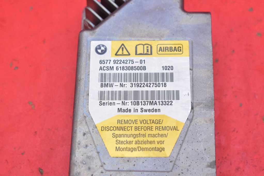 SENSOR modulo airbag airbag 9224275 BMW F01 08-12