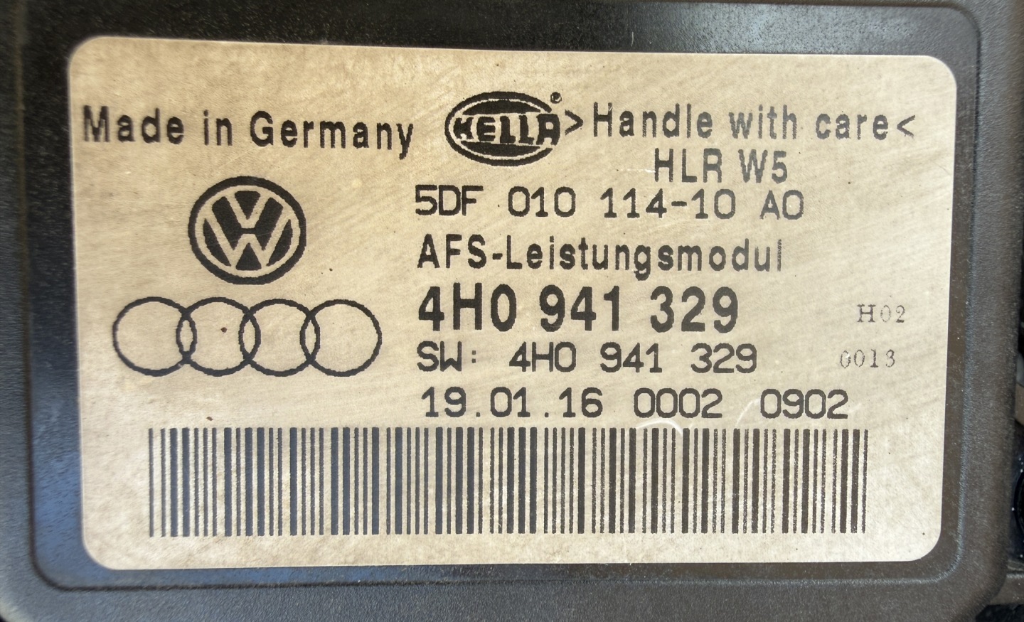 light SKODA SUPERB III 3V1941016B right original as new