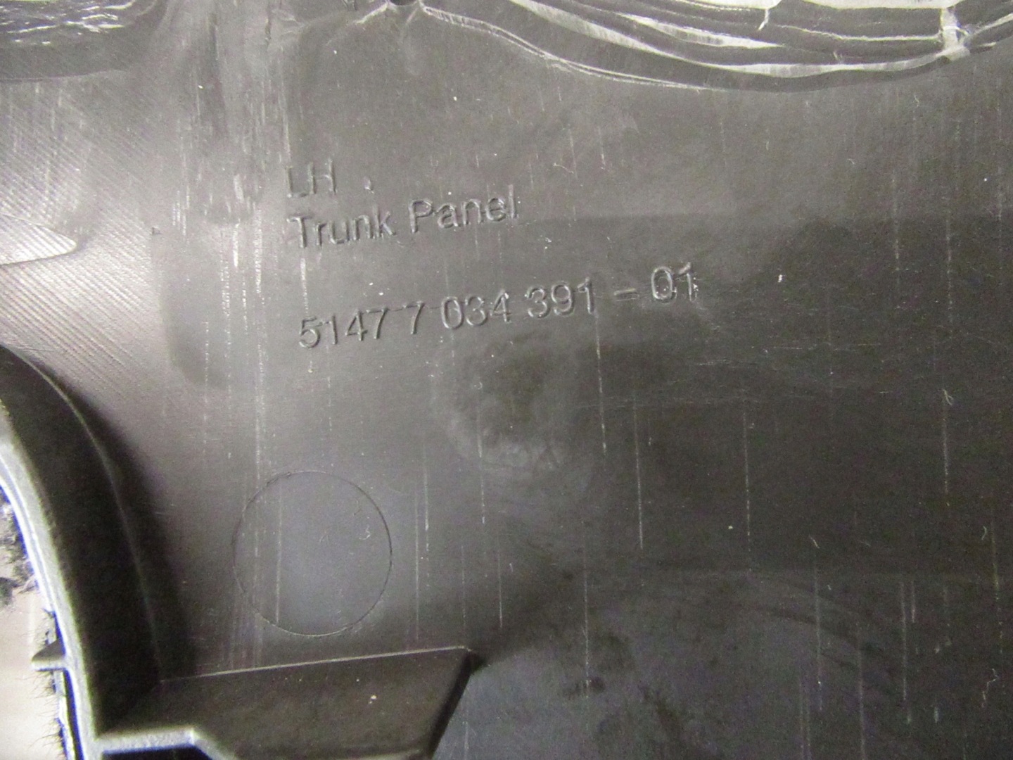 cover upholstery boot side left left rear part BMW X5 e53
