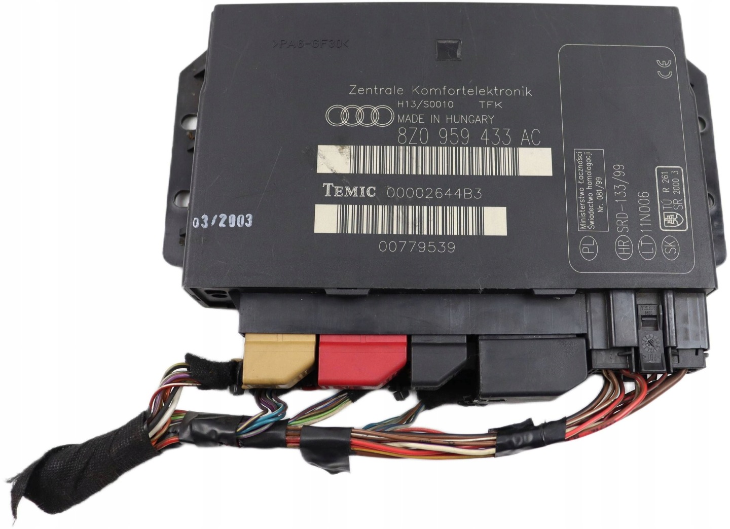 AUDI A2 control unit comfort control unit 1.4 TDI 8Z0959433AC