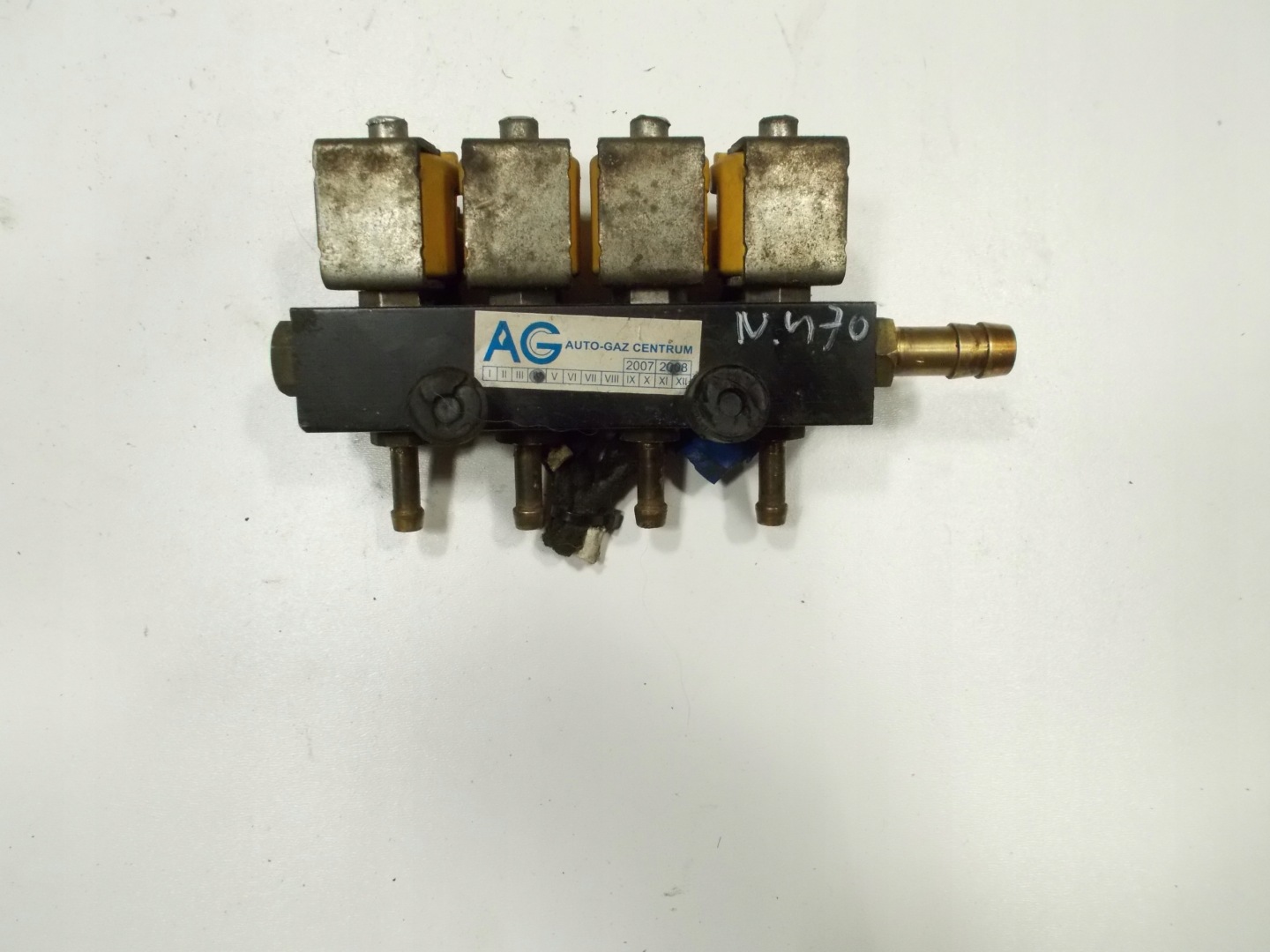 lišta trysky LPG VALTEK RAI DYSZE 1 Ohm Typ 30 zolte 4 válce