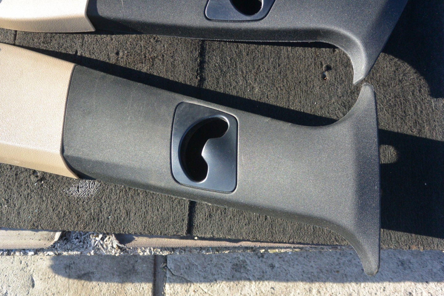 cover SLUPKA central right left KPL beige without BMW X5 E70