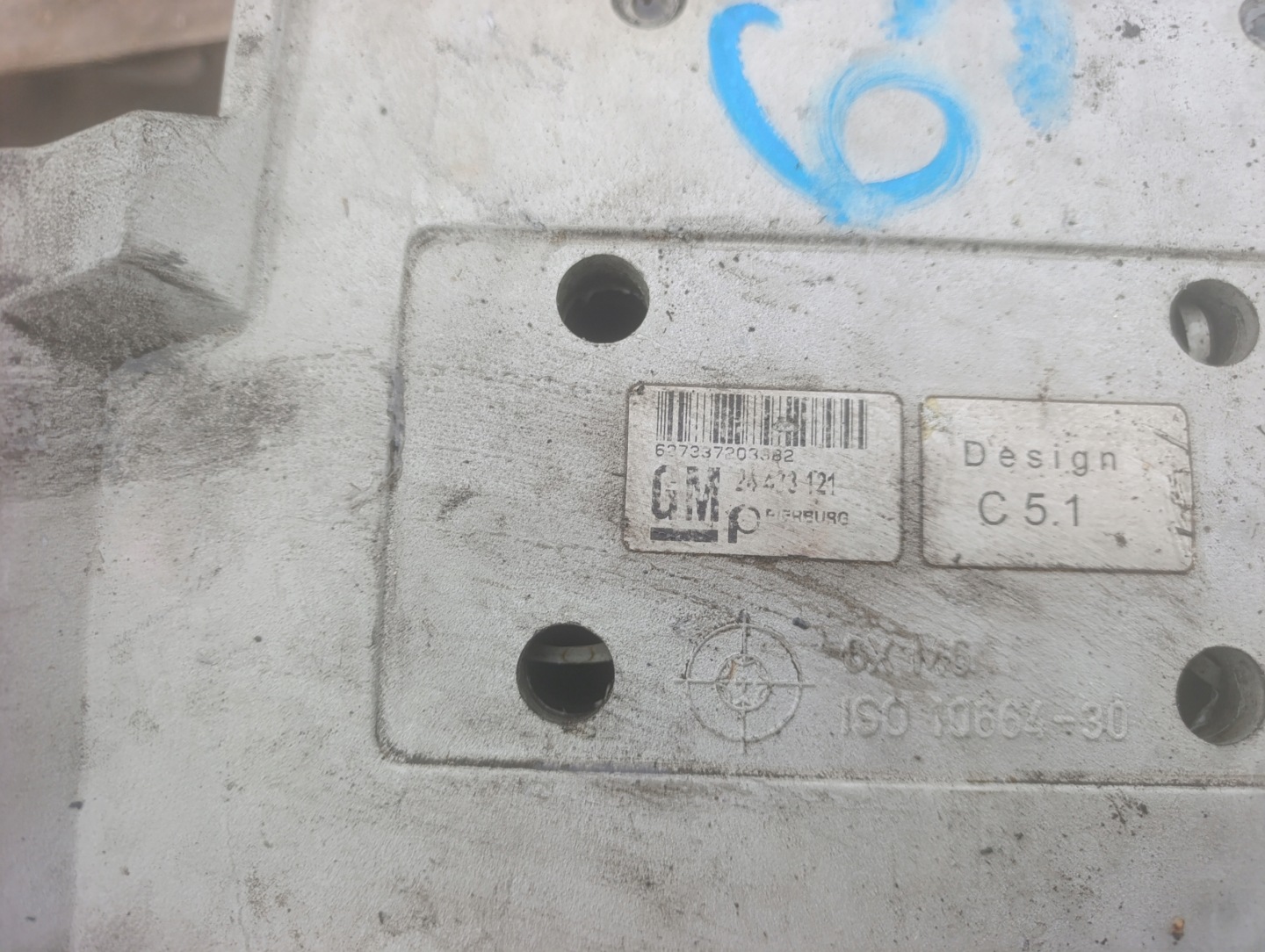 header pipe wlotowy air Opel Vectra C 3.2 V6 24433121