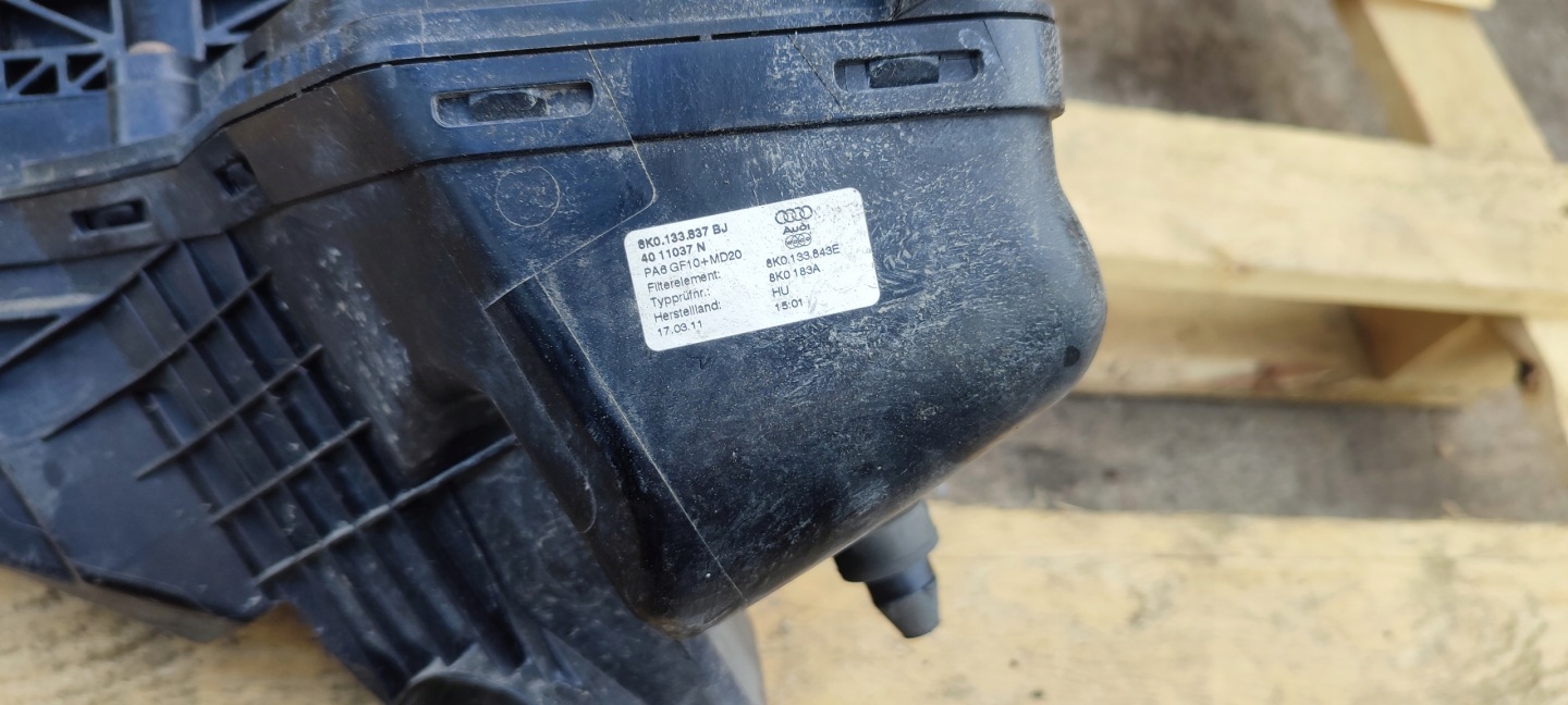 Gehäuse filter luft AUDI A4 B8 1.8 8K0133837BJ