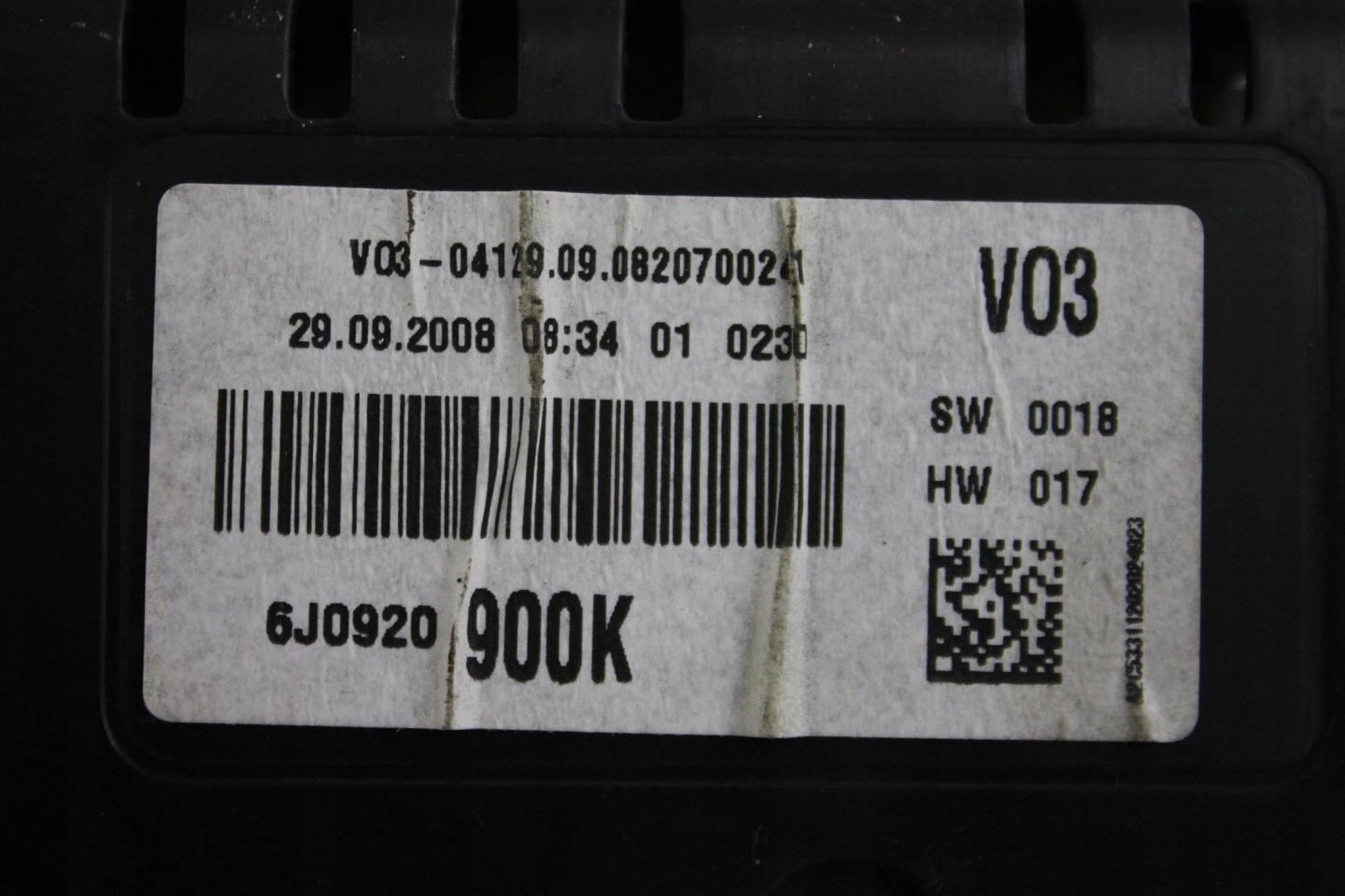 DIALS DIALS 6J0920900K SEAT IBIZA IV 1. 16V UK