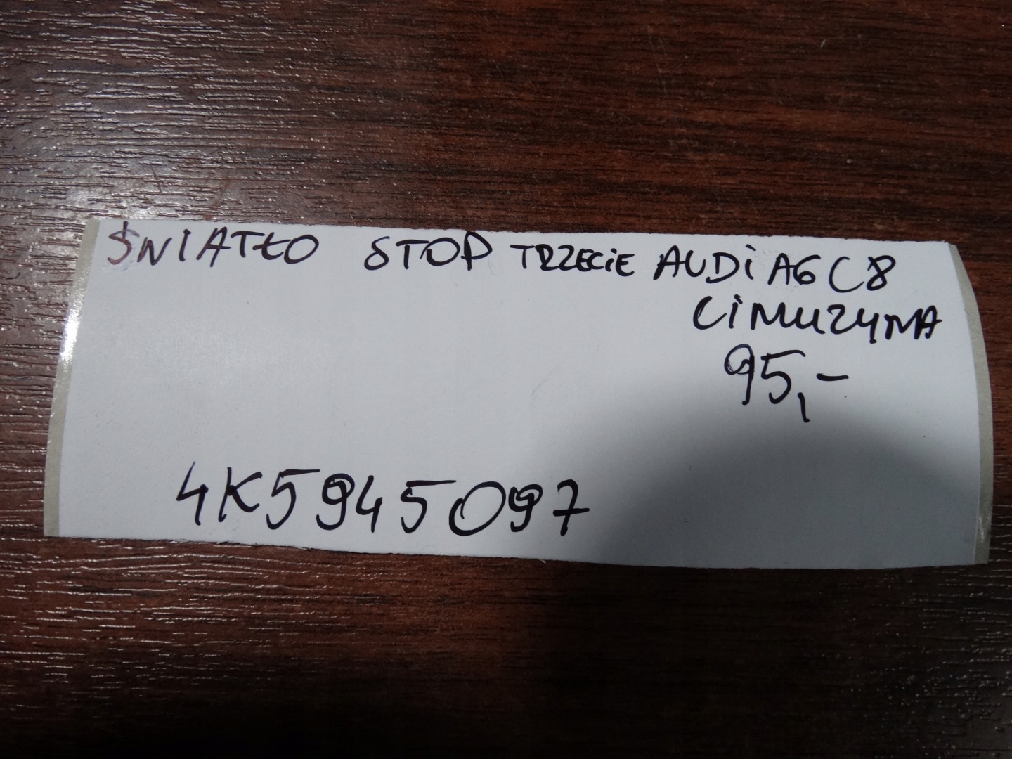 IDEALNE light STOP TRZECIE AUDI A6 C8 sedan 1