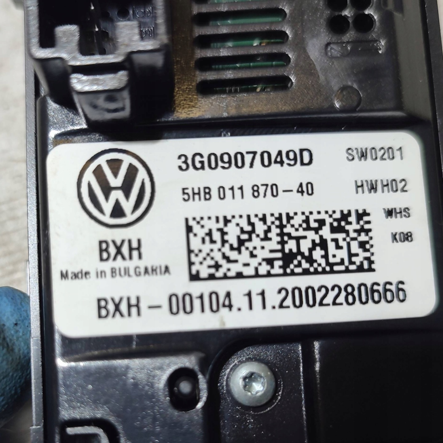 Volkswagen Touran III 2020 Unite commande clima