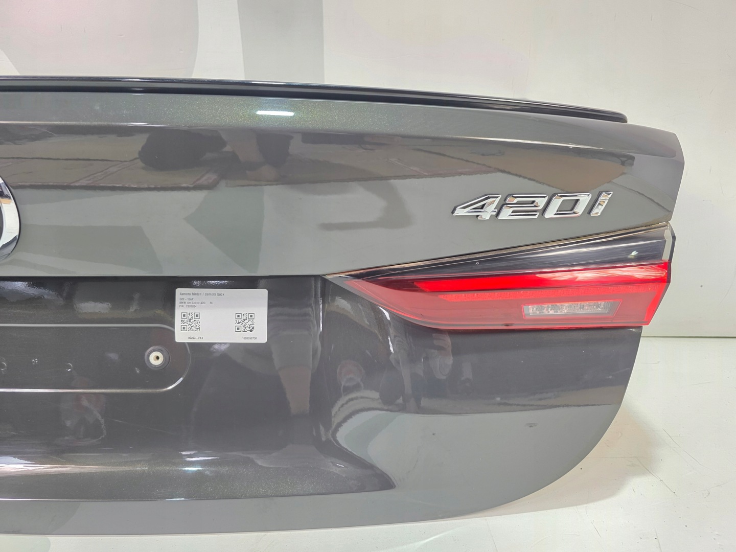 boot door rear BMW 4 G22 COUPE UK KAMERA C36 DRAVITGRAU METALLIC