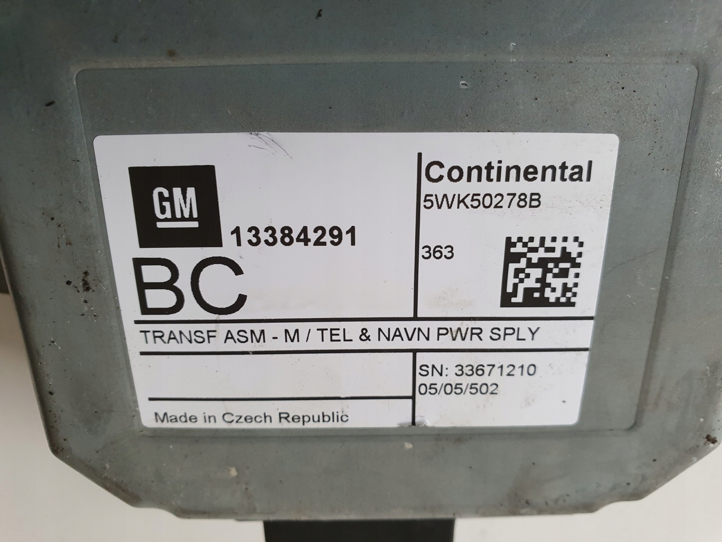 OPEL ZAFIRA C module RADIA TELEFONU 13384291 BC