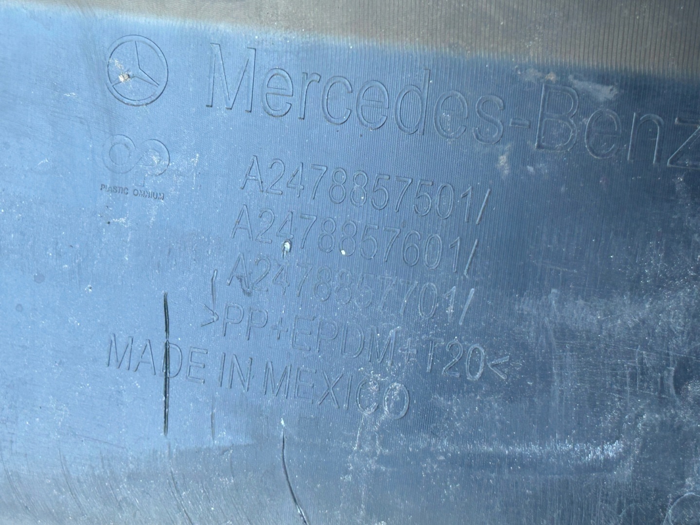 SPOILER Paraurti posteriore MERCEDES GLB 247 PDC A2478857501