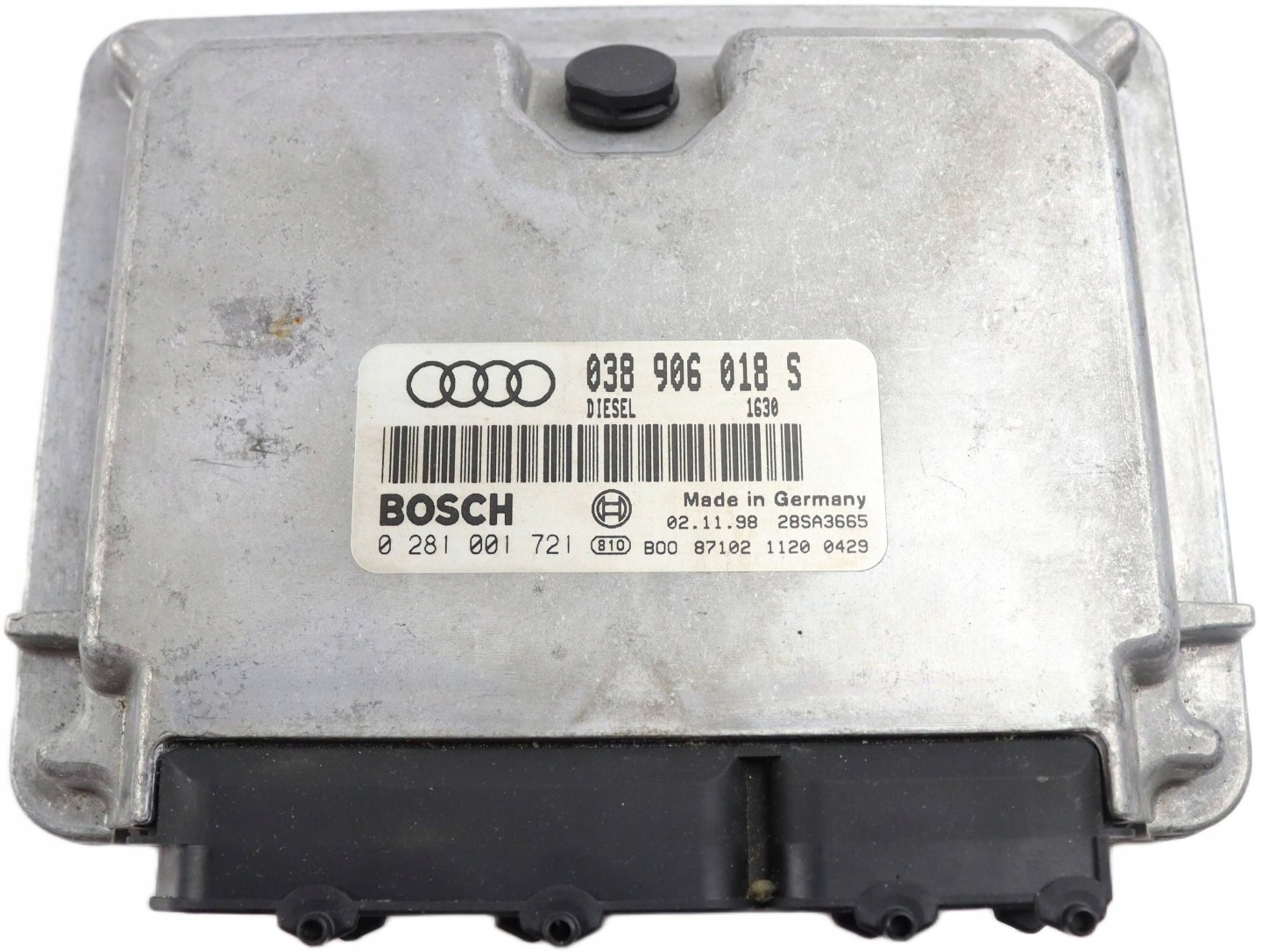 AUDI A4 B5 computer control unit of the engine 1.9 TDI 038906018S 0281001721