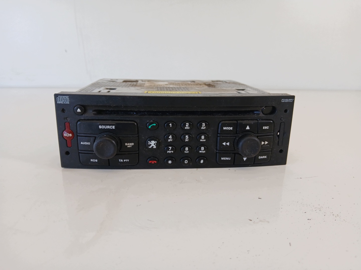 PEUGEOT 307 RADIO original CD 96527455XT
