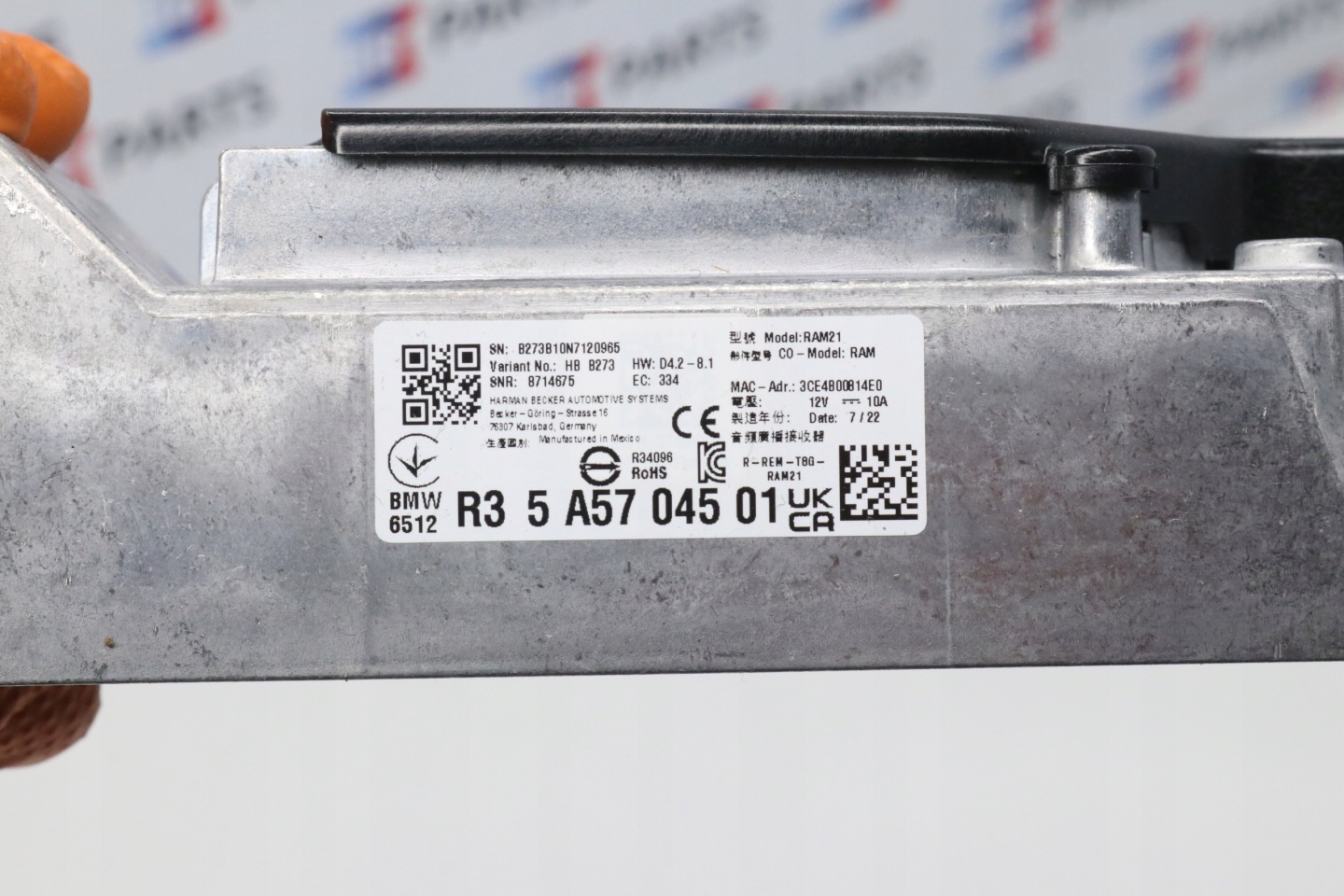 BMW G01 X3 G02 X4 amplifier HARMAN AUDIO 5A57045