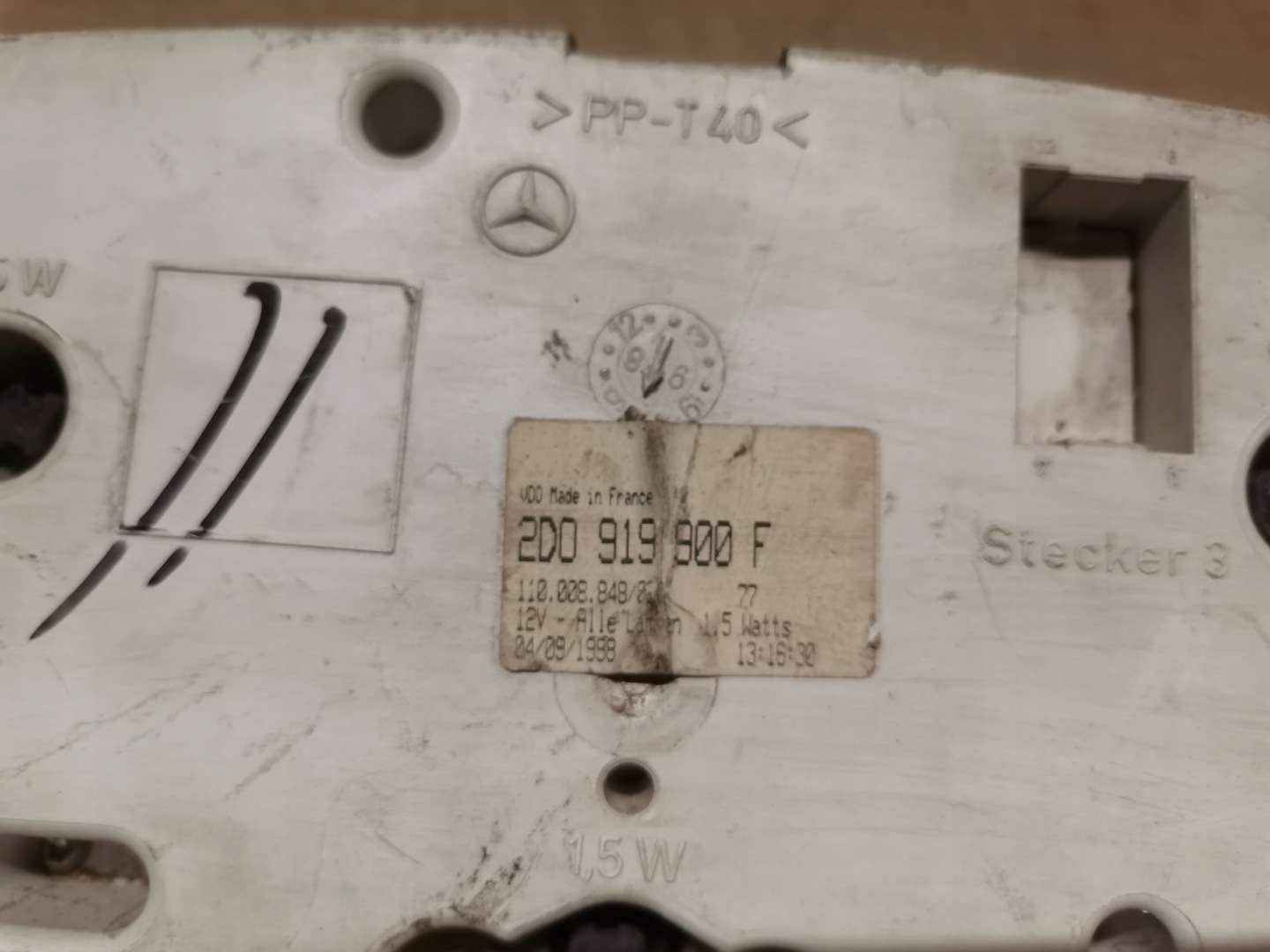 dials dials MERCEDES SPRINTER 901 VW LT 35 2D0919900F