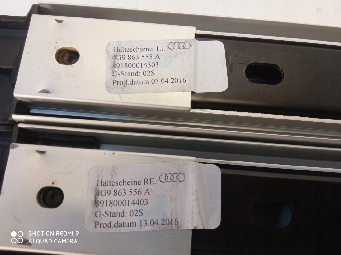AUDI A6 C7 AVANT KOMBI SZYNY holder boot