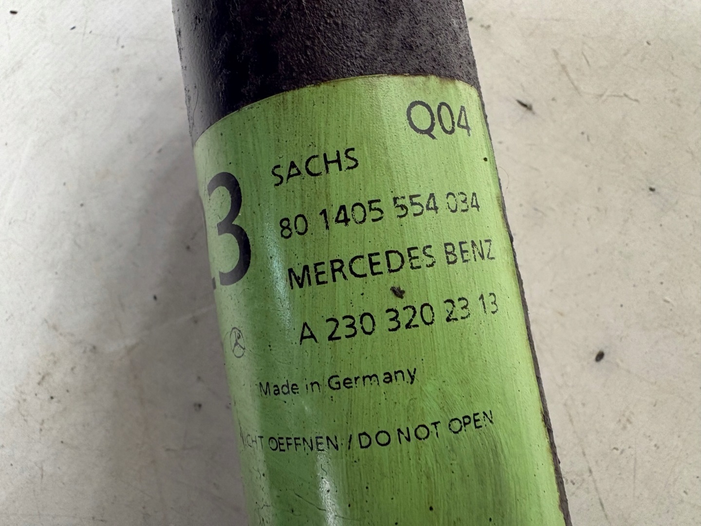 shock absorber rear part left MERCEDES SL R230 W230