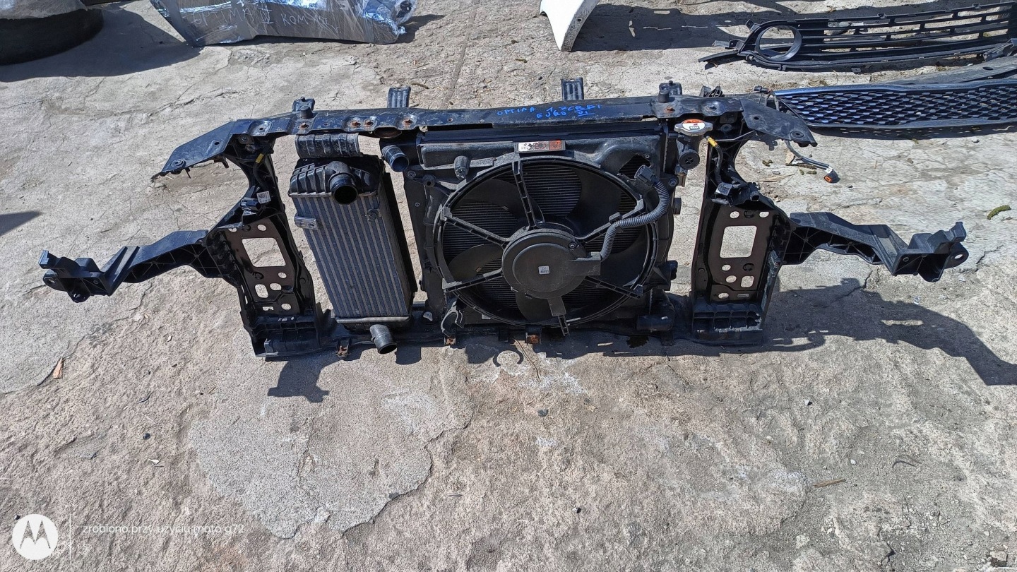 support panel for radiators pillar radiator condenser fan KIA OPTIMA IV 1.7 CRDI AUTOMAT