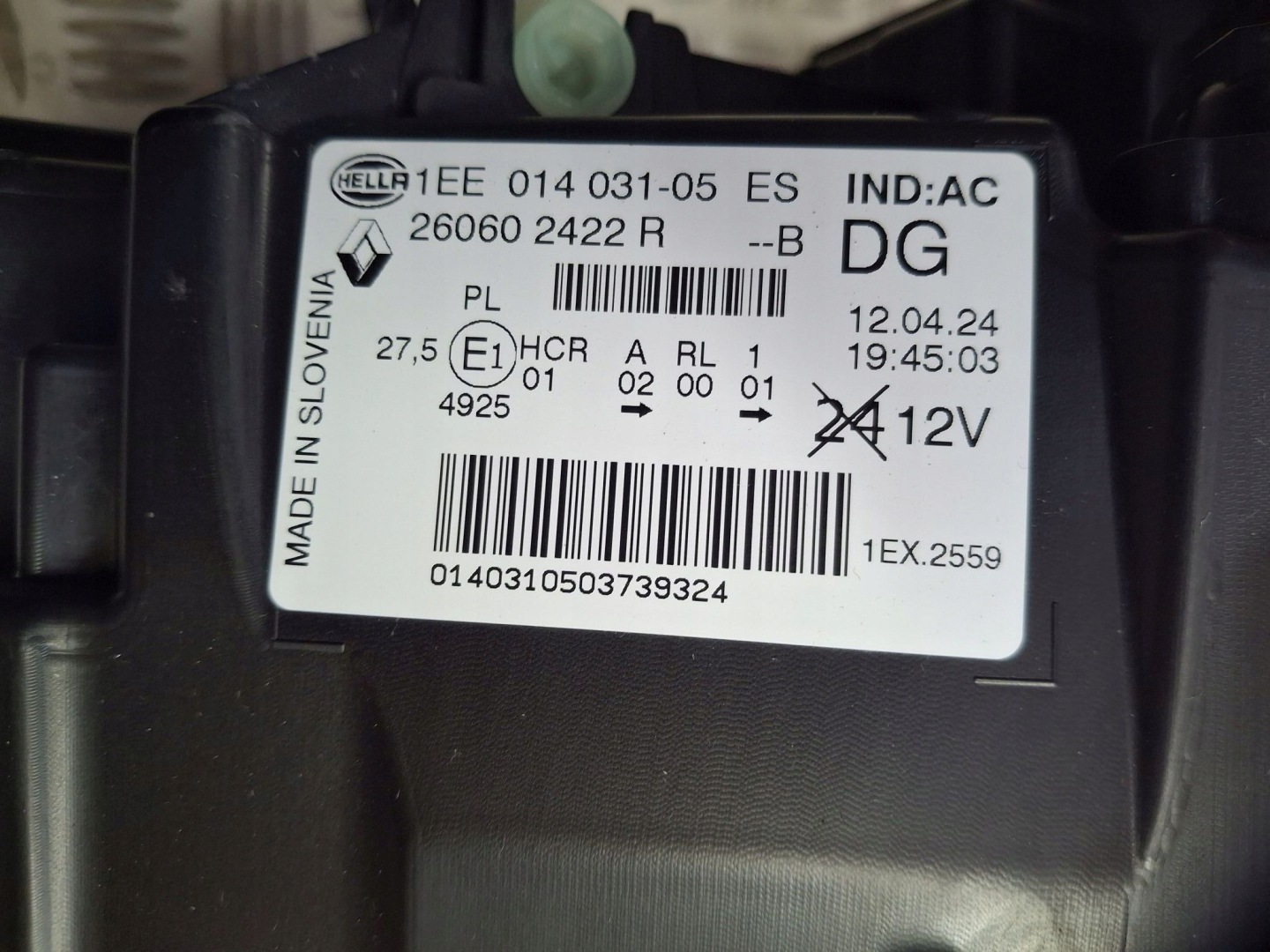 light left front FULL LED RENAULT TRAFIC III LIFT 2019R->