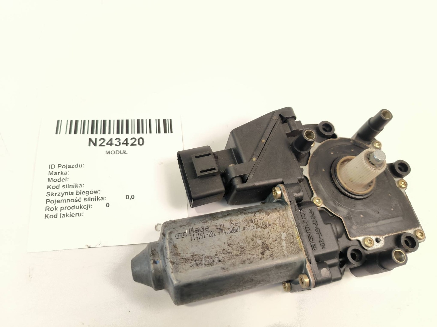 mini motor windows PT 4D0959802E AUDI A8 D2