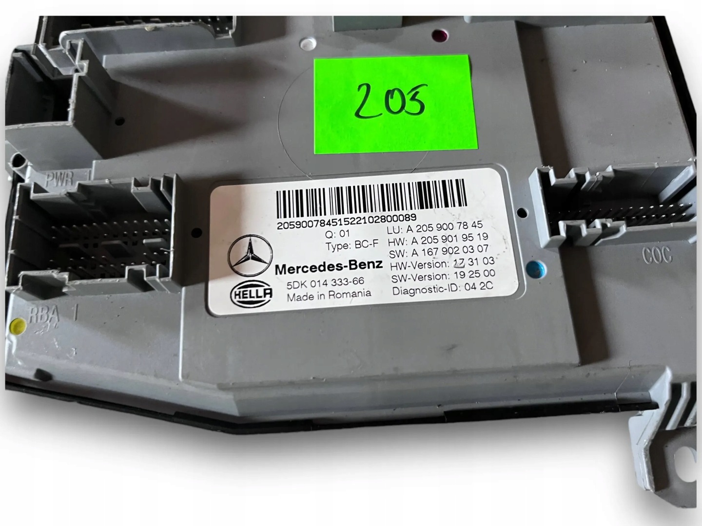 MERCEDES C KLASA W205 module SAM 2059007845 @M