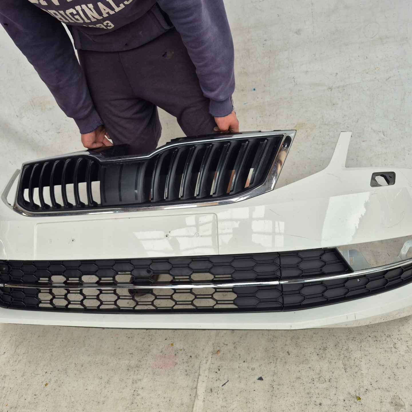 SKODA OCTAVIA III LIFT 17- bumper front front SPR 5E0807221N