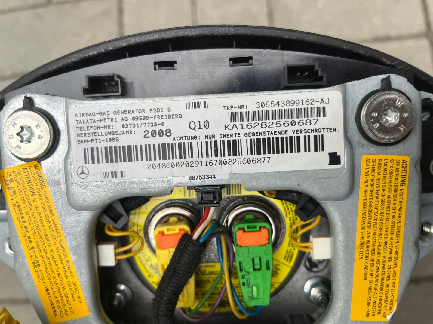 MERCEDES C-KLASA W204 AIRBAG VOLANT MULTIFU