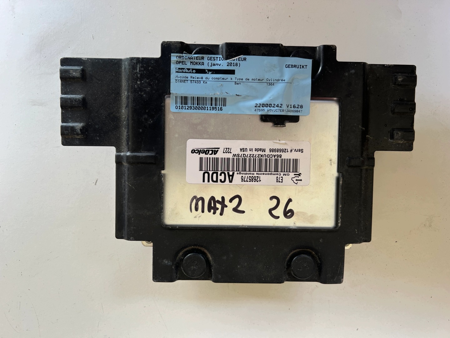 OPEL MOKKA D14NET 1.4 12685776 ACDU 12668986 computer ECU Originale FAJNY