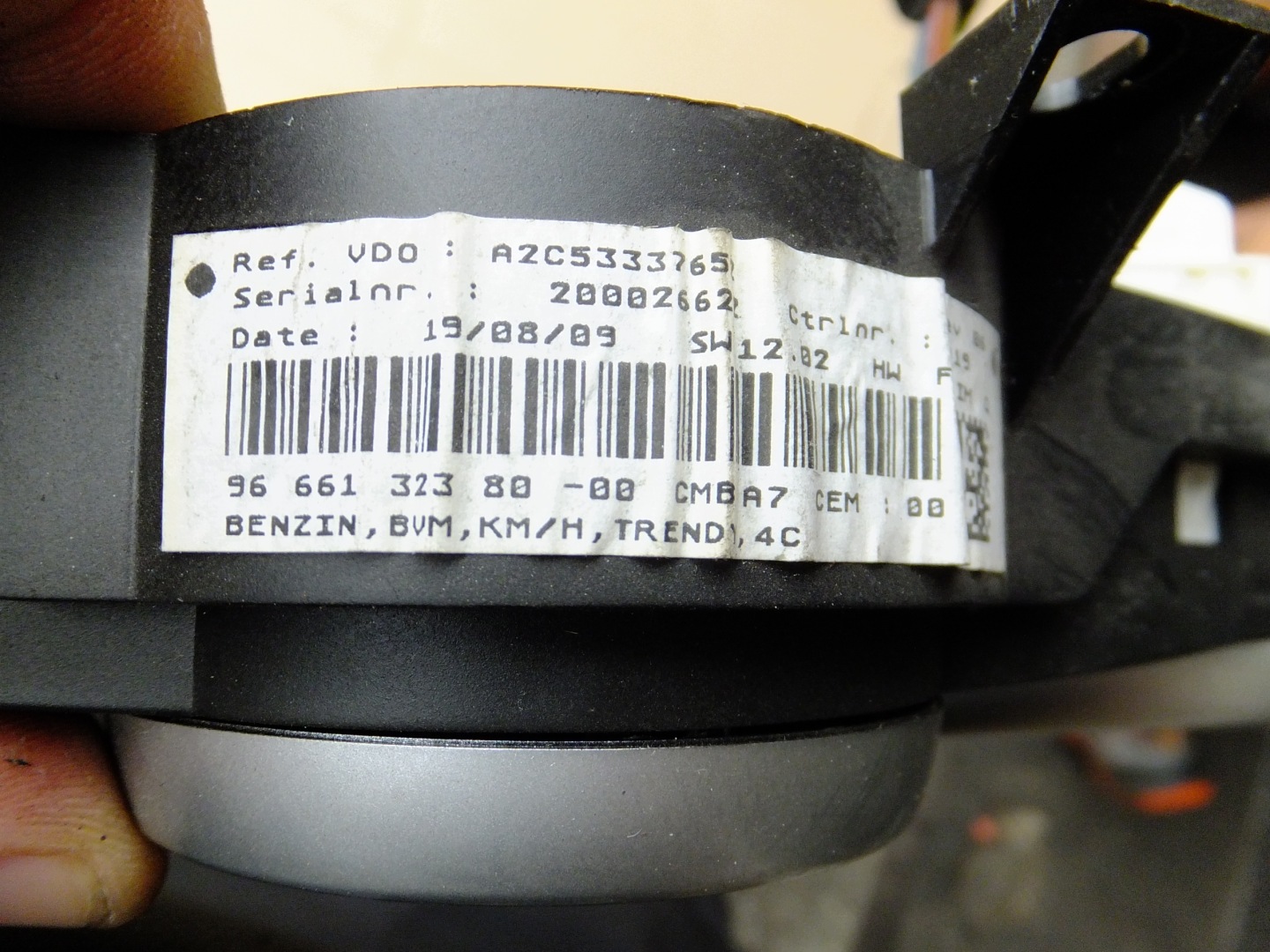dials dials peugeot 207 1,4 16v 9666132380