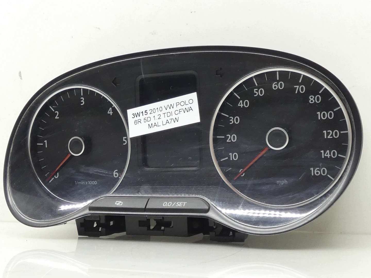 dials clock dials display VW POLO V 6R 1.2 TDI CFW 6R0920961F