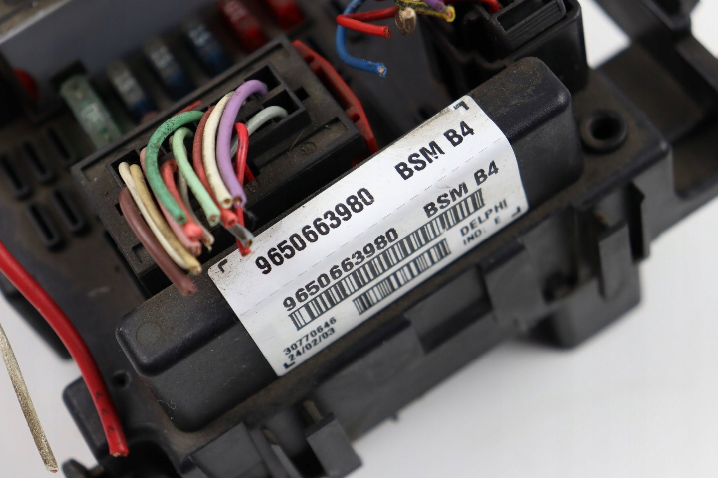 PEUGEOT 206 307 modulo Scatola BSM 9650663980 B4