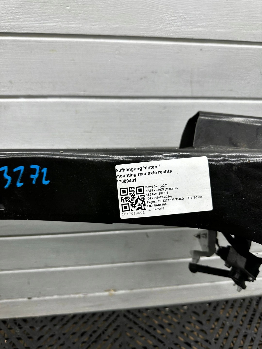 axle beam rear. BMW 3 G20 G21 6877393