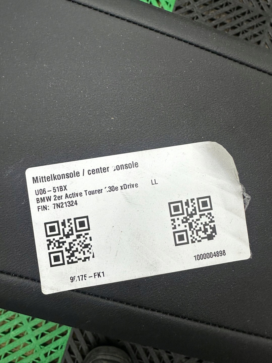 consolle medio BMW 2 Active Tourer U06