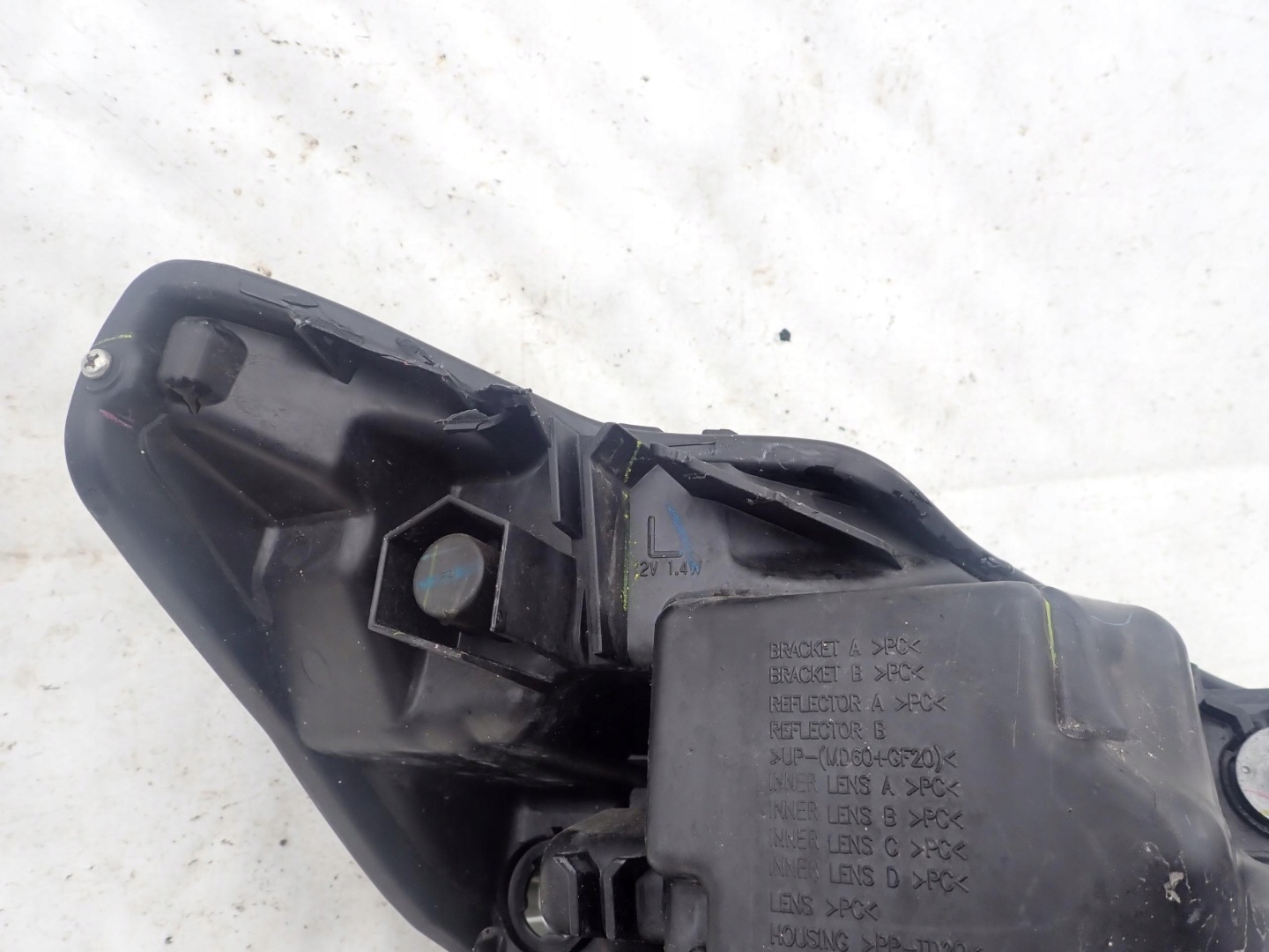 MAZDA 2 III 14-19 light left front front