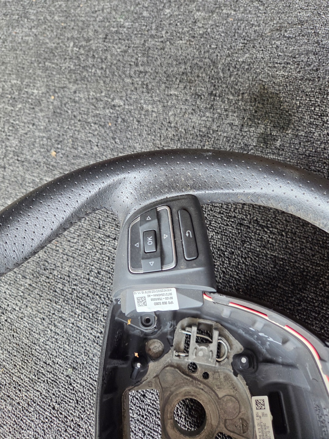 steering wheel, leather MULTIFUNKCJA SEAT ALHAMBRA LEON II 7N5419091C