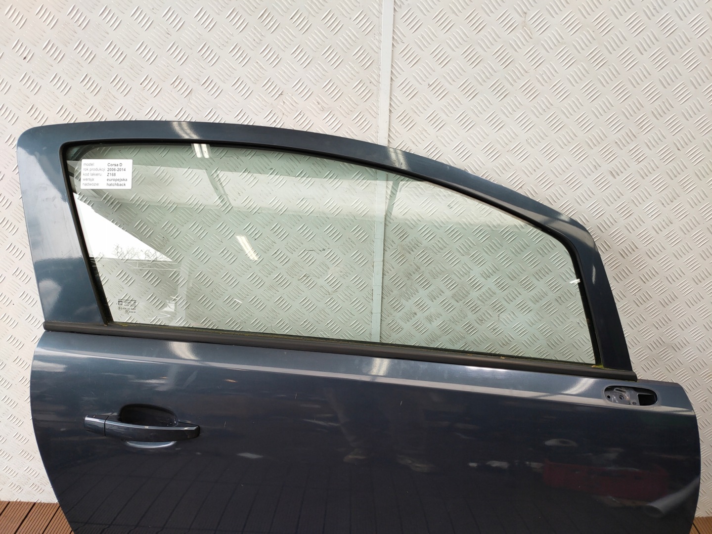 OPEL CORSA D 06-14 3D door right complete colour Z168