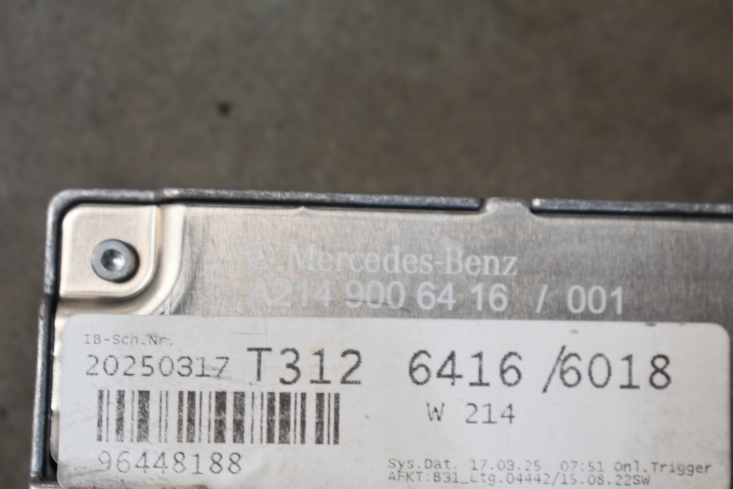 IDEALNY modulo Centralina KAMER MERCEDES 1