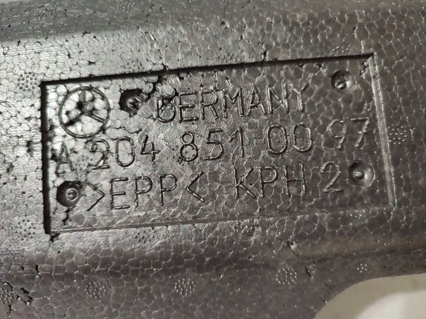 Mercedes-Benz GLK (X204) 2013 polystirene wykonczenia boot