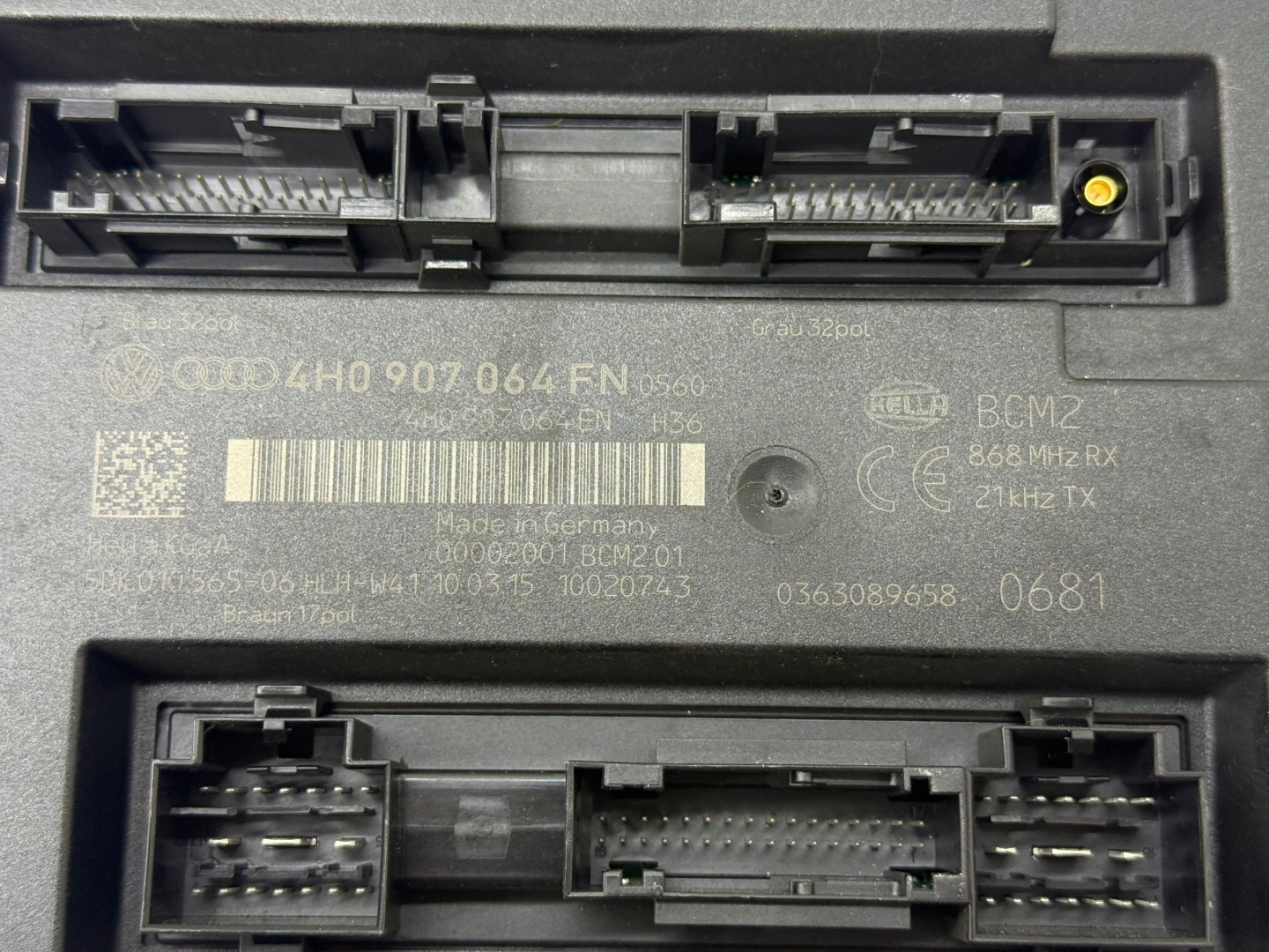 AUDI A7 A6 C7 module control unit komfortu BCM 2 868MHz LEGALNY!