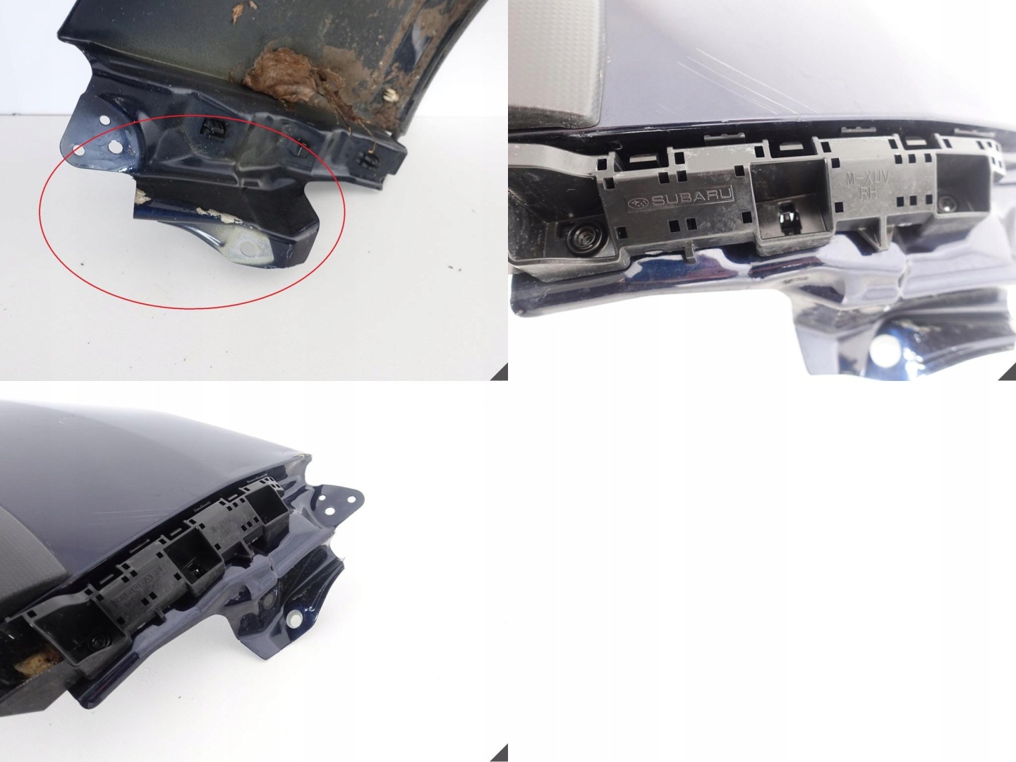 SUBARU XV 11-17 fender+moulding+support right front