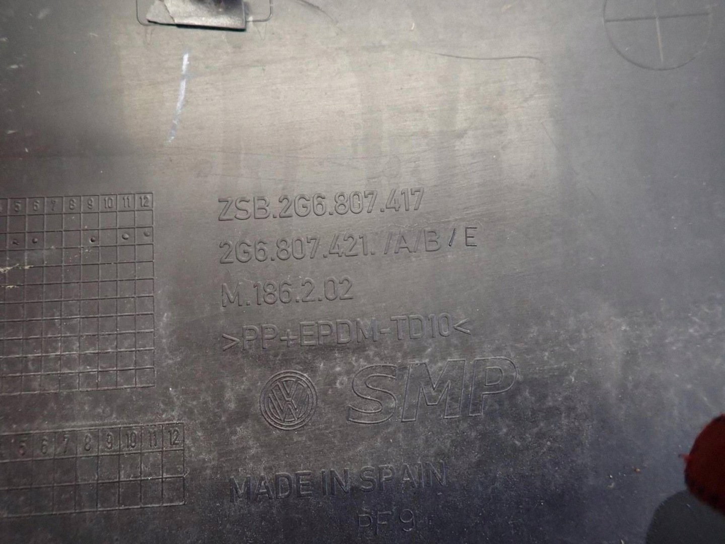 bumper rear part rear VW POLO VI 2017- 2G6807417