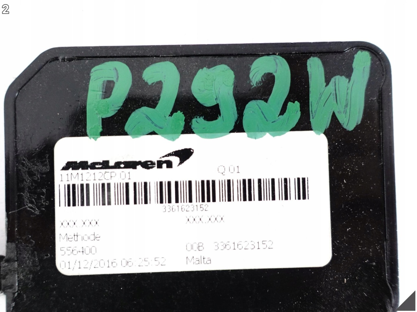 MCLAREN 650S / MP4-12C SPIDER module control unit NADWOZIA SENSOR of a lock door