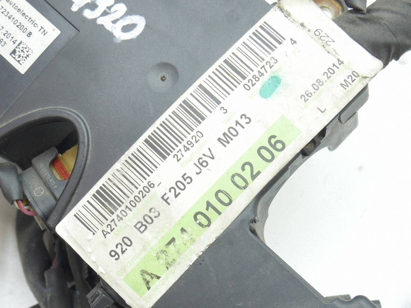 bundle motor wiring MERCEDES C W205 2.0 CGI A2740100206