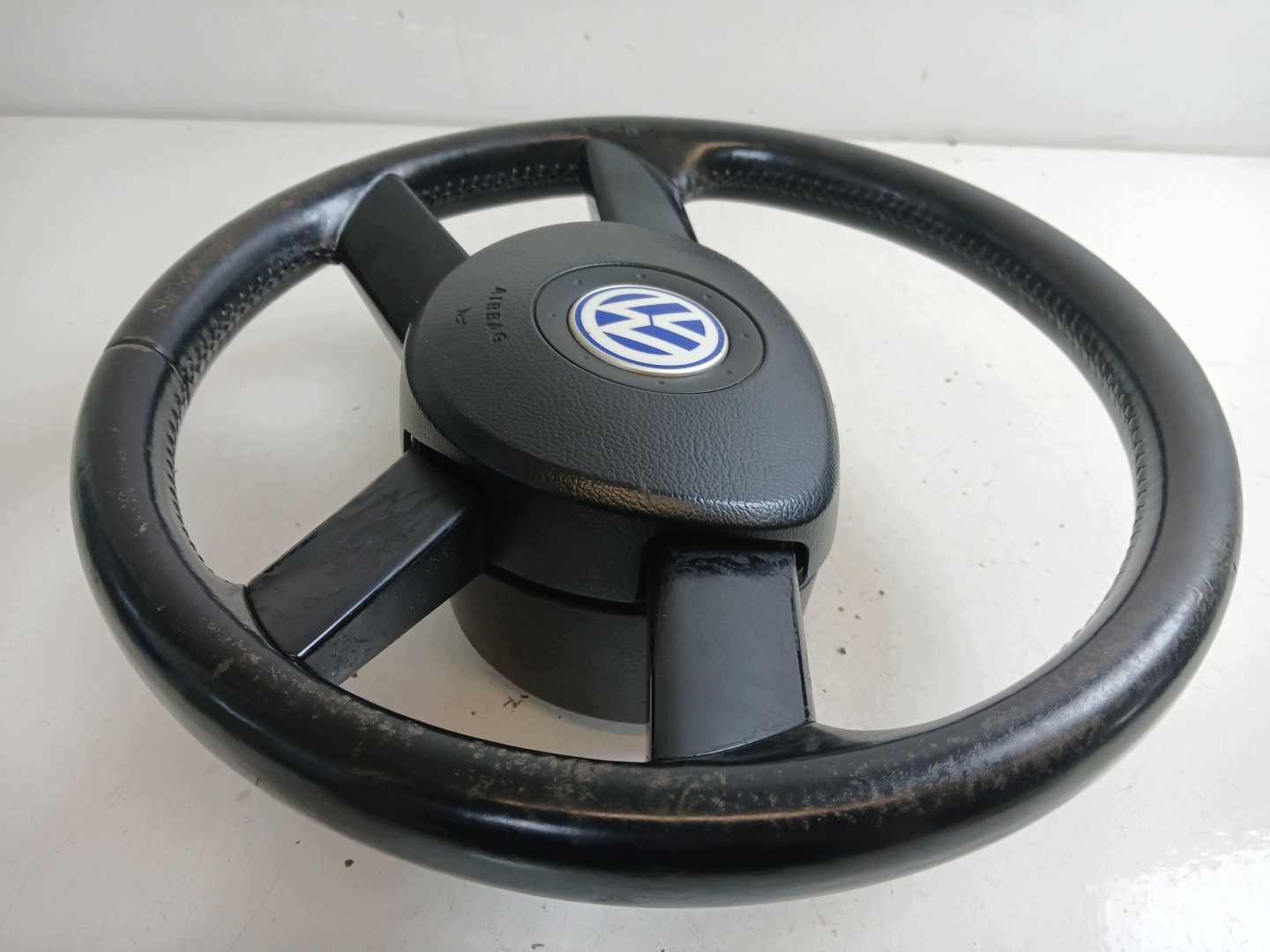 VW POLO 9N lenkrad Airbag Leder DO OBSZYCIA