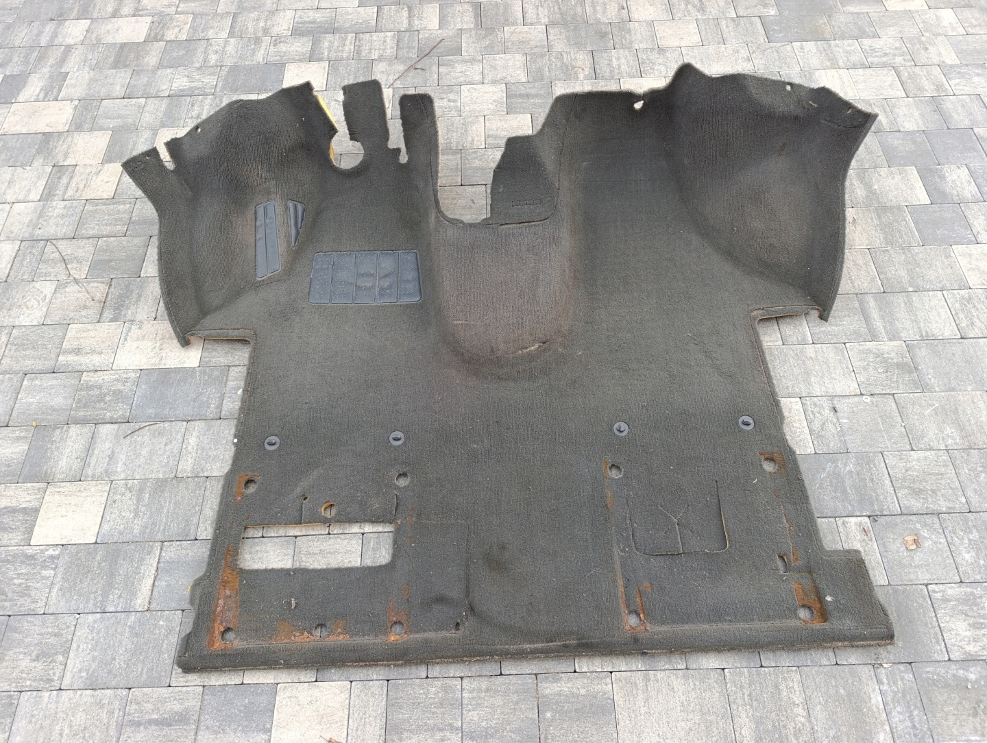 VW T5 T6 CARAVELLE MULTIVAN carpet mats front CIEMNY WELUR