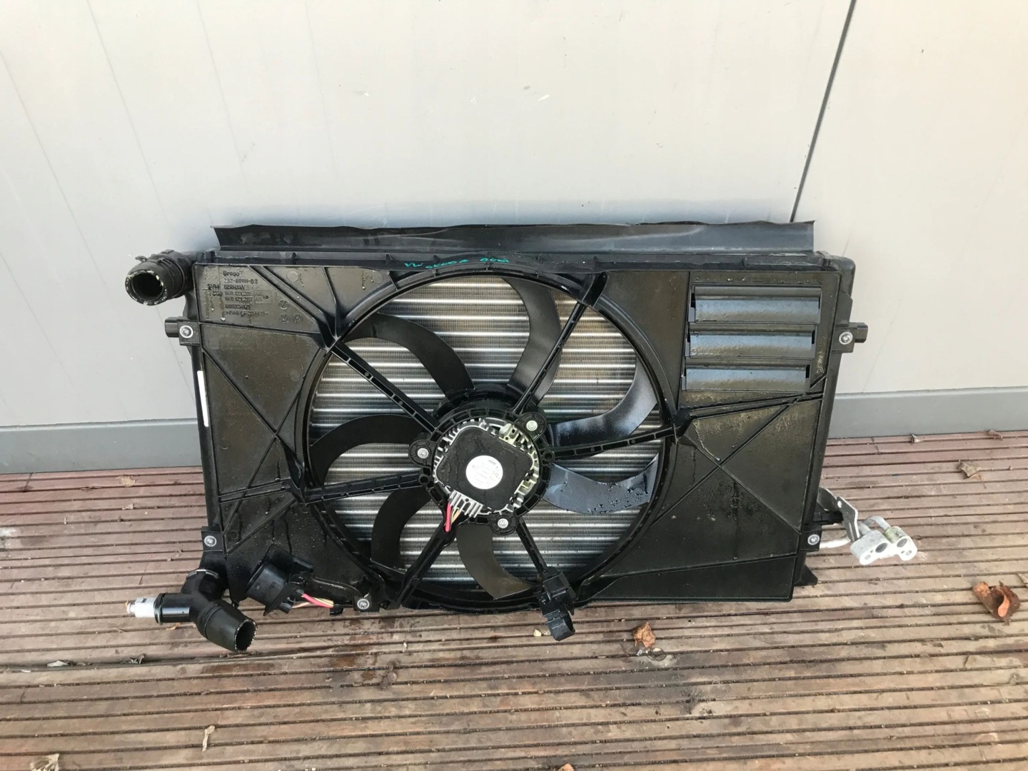 chladič ventilátor KOMPLET VW SKODA AUDI