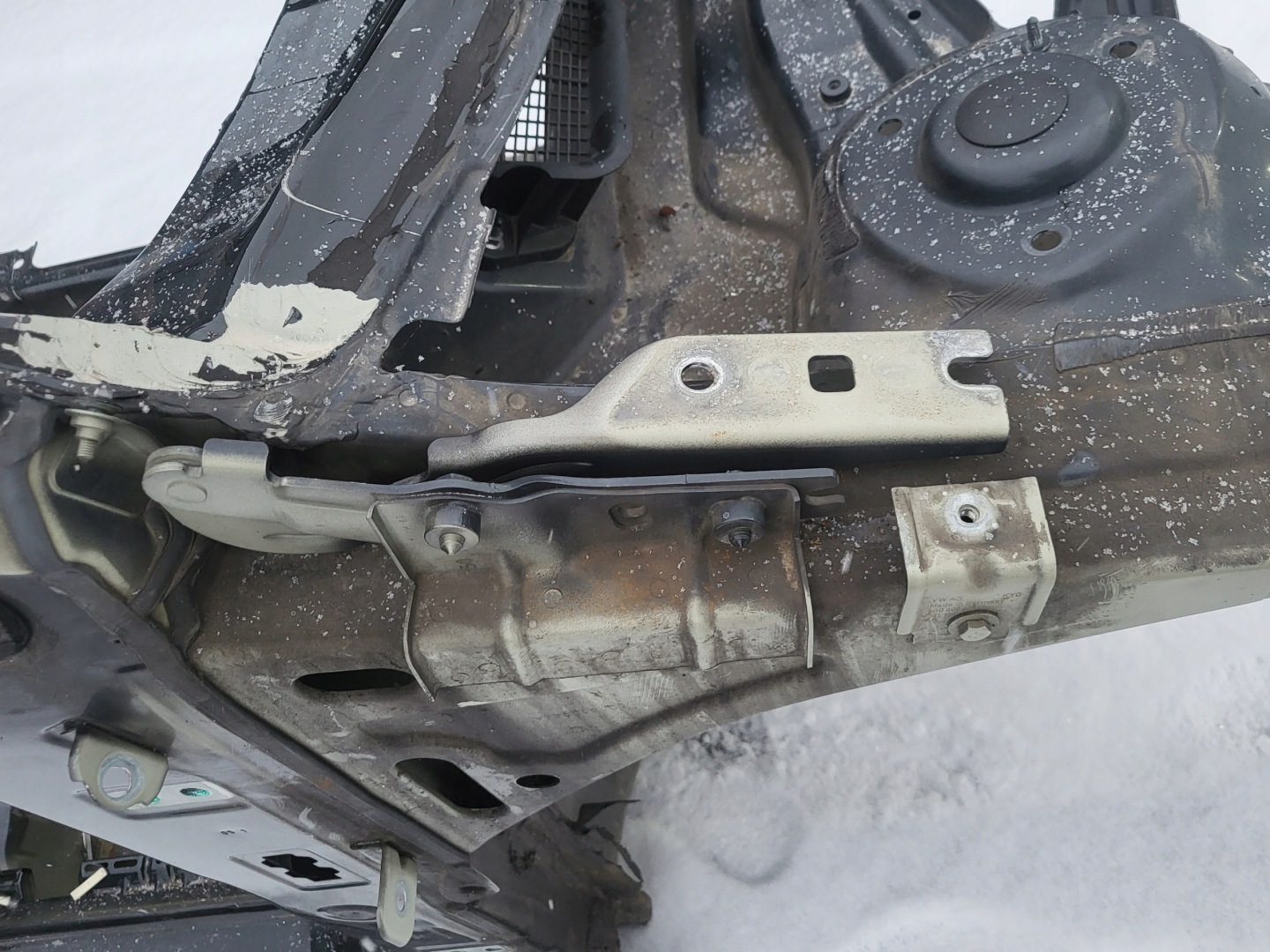 quarter right front quarter hinge bonnets R black LC9X VW GOLF VII 7 5G